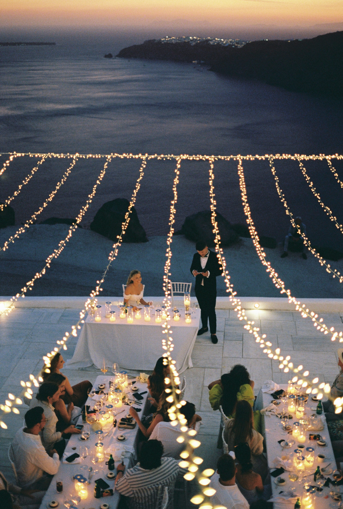 santorini wedding rocabella greece reception